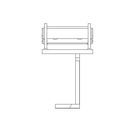 Narrow L hook shape